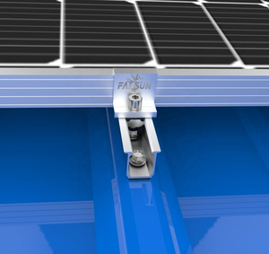 FarSun Trapezoidal <b>Metal</b> Roof Solar Aluminum Mini <b>Rail</b> Solar Mounting <b>Rail</b> - Product Image 4