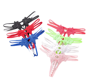 Nayil ชุดชั้นในสตรีเซ็กซี่ไซส์ XL ชุดชั้นในลูกไม้เปิดไม่ใช้ทองย้อมสีทึบ - Product Image 1