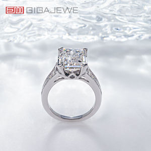 แหวนหมั้นเพชรทรงเหลี่ยมมรกต 3 กะรัต ผลิตในห้องปฏิบัติการ GIGAJEWE |   สี DEF |   แหวน<span class=keywords><strong>ทอง</strong></span>คำแท้รับรองโดย IGI - Product Image 2