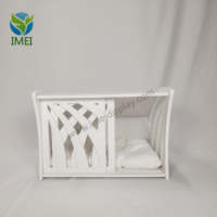 Cage pour chien en bois à double porte faite à la main Maison pour animaux de compagnie en bois Maison pour chat en bois