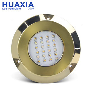 ไฟ LED สำหรับเรือ EU HUAXIA 300W ความสว่างสูง วัสดุทองเหลือง กันน้ำ IP68 ใช้ได้กับสระว่ายน้ำ แรงดันไฟฟ้า 12V RGBW - Product Image 2