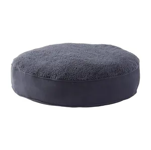 2024 Factory Modern New Design Anti Anxiety Eco-friendly Fabric Luxury Washable Dark Blue Round Dog Sofa Bed For Large Dogs