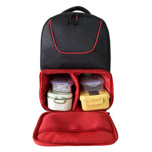 Großhandel Berühmte Designer Benutzer definierte Marke Hoch Erfahrene Fabrik Frauen Männer Rucksack Front Lunch Pocket Auslaufs ichere Lebensmittel kühler Taschen - Product Image 4