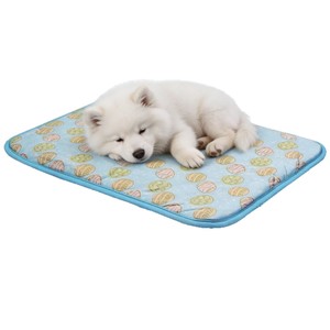 Ice Silk <b>Cooling</b> <b>Pad</b> Rectangle Blue Green Washable Pet Mat For Dog Four Seasons Use - Product Image 5