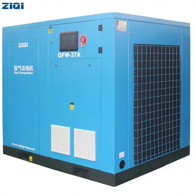 ZIQI Factory Custom 37 kW compresor de aire sin aceite insonorizado sin aceite máquina 50 HP 200 CFM compresor de aire silencioso sin aceite