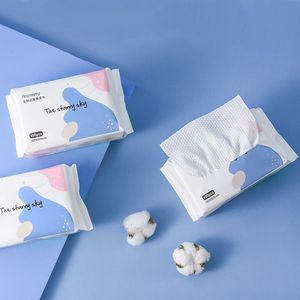 Lingettes pour le visage en <span class=keywords><strong>coton</strong></span>, lingettes à séchage douce, à usage sec et humide, nettoyantes pour la peau sensible - Product Image 4
