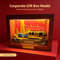 Boîte cadeau d'entreprise personnalisée, modèle de présentation