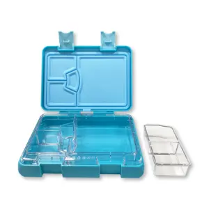 OEM ODM kabul özel yeni kalıp açılış ABS plastik Bento kutusu 800ml sızdırmaz olmayan dökülme kalite yemek kabı çocuklar için