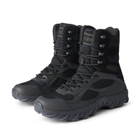 Bottes tactiques imperméables et respirantes pour l'entraînement, l'escalade, la randonnée, bottes à fermeture éclair à hauteur de cheville