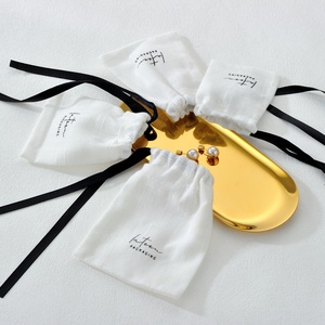 Manufacture High End Jewelry Gift <b>Bags</b> Pouch Fashion Drawstrings <b>Dust</b> Cotton Lien <b>Bag</b> Pouch <b>Bag</b> - Product Image 4