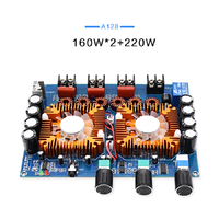 XH-A128 Blue Tooth 5.0 Carte d'amplificateur de puissance numérique 160W * 2 + 220W DC12-32V d'ampli stéréo 2.1 canaux