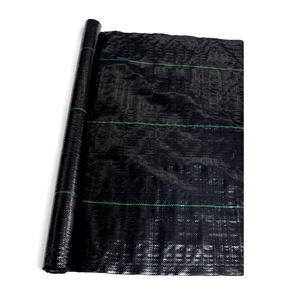 Toile de paillage PP 3ft x 30m, robuste, noire, pour le contrôle des mauvaises herbes dans les jardins, pelouses, fermes et serres - Product Image 2