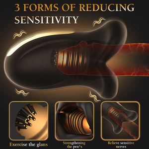 Nouvel arrivage de pénis Exercice Retarder l'éjaculation Bouche douce Vibromasseur de gland Exercice de gland Entraîneur de gland Vibrateur Masturbateur masculin pour <span class=keywords><strong>homme</strong></span> - Product Image 4