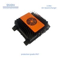 Chargeur embarqué étanche 3,3 kW pour tricycles, chariots élévateurs, batteries au lithium 48 V, 72 V, 144 V, 360 V avec refroidissement par ventilateur
