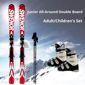 Nuovo Set di Sci Doppio per Adulti e Bambini, Ideale per Principianti e Appassionati di Sport Invernali sulla Neve - Product Image 2