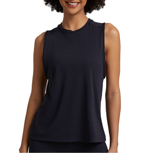 SHWL-Y2381 personnalisé de haute qualité femmes entraînement débardeurs respirant séchage rapide quatre voies Stretch Nylon Spandex Fitness Streetwear - Product Image 4