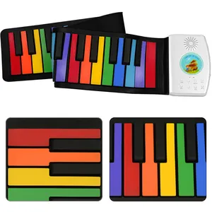 Portable Mini Digital Folding Electronic Musical Keyboard Music Electronic Organ Professional Piano Keyboard For Kids