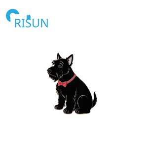 Fabrication d'épingle pour chien en émail personnalisé broche fourrure chiot Westie chien épinglette Ecosse Scottie Highland Terrier chien épingle insigne - Product Image 4