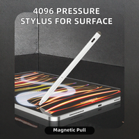 Pena Aktif Aluminium Sensitivitas Tekanan 4096 dengan Daya Tarik Magnetik untuk Microsoft Surface/ VivoBook/Kobo E-Reader