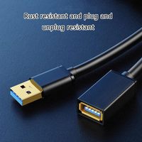Câble d'extension USB 3.0, cordon d'extension haute vitesse USB 3.0 de type a mâle à femelle