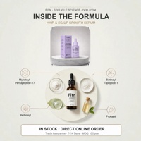 Serum Penumbuh Rambut Squalane Private Label 2 in 1 Perawatan Kulit Kepala Bernutrisi 60ml Unisex Tanpa Prostaglandin Bersertifikat GMPC Grosir