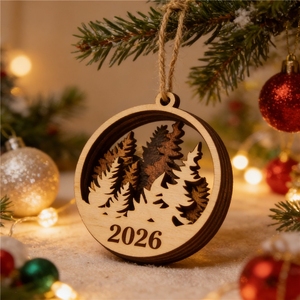Ornement <span class=keywords><strong>de</strong></span> Noël en <span class=keywords><strong>bois</strong></span> 3D fait main, Père Noël St. Niklaus, gravure <span class=keywords><strong>scandinave</strong></span> nordique, décoration <span class=keywords><strong>de</strong></span> fêtes, découpe laser, fabrication en usine - Product Image 3
