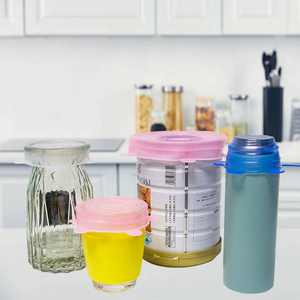 Dụng Cụ Nhà Bếp Nắp Bảo Quản Tươi Bằng Silicon Bộ 6 Cái Nắp Đậy Silicon An Toàn Thực Phẩm Tươi Sống Nắp Đậy Co Giãn Bằng Silicon - Product Image 2