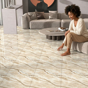 Marfil Crema Design Nano Polished High Quality 600x600mm Soluble Salt Porcelain Tiles Glossy 8mm Printed Color Villa School - Product Image 1