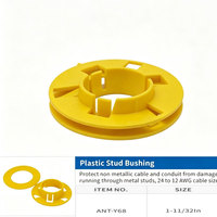 Buje Amarillo Anti-Cortocircuito para Cable BX MC, Accesorios para Conductos Metálicos Flexibles, Protector de Aislamiento para Cables Eléctricos