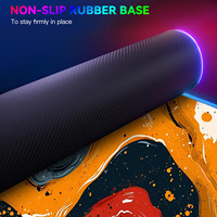 Tapis de Souris Gaming LED RGB Personnalisé avec Impression, Base Antidérapante en Caoutchouc de 4 mm, Tapis de Bureau avec Statut de Stock pour Configuration Esports