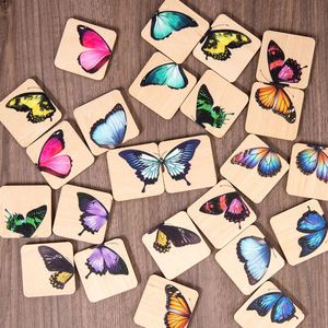 Rompecabezas de Madera Montessori para Niños Pequeños, Juguete Educativo de Mariposas Realistas para Niños y Niñas - Product Image 1