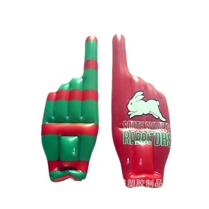 <b>Inflatable</b> Palms 45x30cm PVC Waterproof Silk Screen Printing For <b>Advertising</b> - Product Image 5