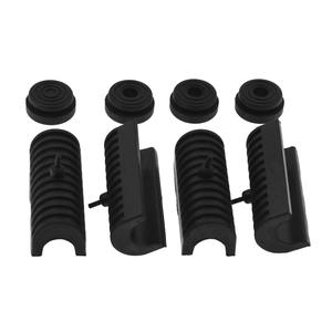 Pièces de moto, sacoche latérale en caoutchouc noir, compatible avec Harley Road King Glide Street 88-13, base de modification en caoutchouc - Product Image 3