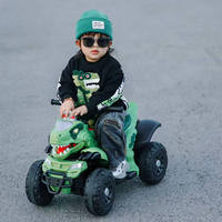 Véhicule électrique tout-terrain dinosaure pour enfants, vente en gros d'usine, 2 à 4 ans, en plastique, télécommande 2.4G, alimentation par batterie, certifié EN71
