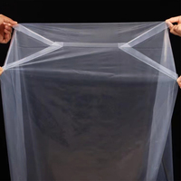 Sacs personnalisés transparents en PE/LDPE de qualité alimentaire, durables, à soufflets, à fond carré, housses de palette anti-poussière, sacs en plastique