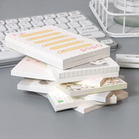 Bloc-notes autocollants personnalisés avec motifs mignons, 50 feuilles par bloc, pour la papeterie
