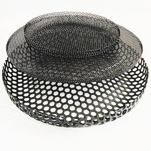 Grille de protection perforée <span class=keywords><strong>en</strong></span> métal anti-traces de doigts pour haut-parleur, <span class=keywords><strong>en</strong></span> alliage d'aluminium léger, maille métallique personnalisée - Product Image 2