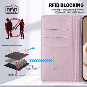 Funda Tipo Cartera de Cuero PU Personalizada con Ranuras para Tarjetas para Teléfono Móvil HMD Pulse Plus Pro - Product Image 4