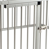 Cages professionnelles en aluminium pour animaux de compagnie avec table de toilettage intégrée - Cage de présentation pliable pour chiens, clôture d'entraînement portable