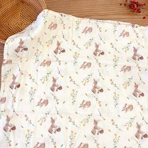 שמיכות השלכת מוסלין נשימה וידידותית לעור לנשימה ולבנים ובנות משתלה מושלם חיוני - Product Image 6