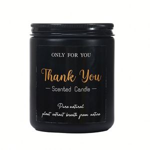 Vela Aromática de Cera de Soja en Frasco de Vidrio Negro, Decoración para el Hogar, Regalo de Agradecimiento, Venta al Por Mayor, Etiqueta Privada OEM - Product Image 5