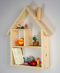 Étagère décorative en forme de maison Montessori pour chambre de bébé, étagère flottante en bois, décoration murale pour chambre d'enfant - Product Image 2