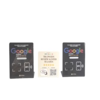 Soporte acrílico NFC con Google Review QR Code Table Display Hub Mini RFID Tag 13,56 MHz Interfaz de comunicación Tienda de revisión