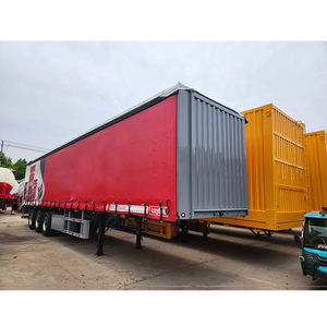 Semi-<span class=keywords><strong>remorque</strong></span> fourgon à ailes battantes 3 essieux 40/45 pieds / <span class=keywords><strong>Remorque</strong></span> caisse à ailes volantes pour le transport logistique <span class=keywords><strong>de</strong></span> marchandises - Product Image 5