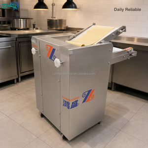Macchina Pressatrice per Impasto Semi-Automatica ZL-DP500, Spessore Regolabile, Attrezzatura per Impastare Pane e Pasticceria, 220V/380V, per Panetterie - Product Image 4