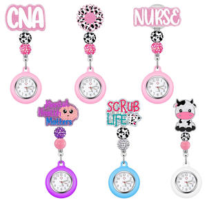 Patch Clip Suspendu Revers Infirmière Montre Silicone Couverture Broche Montre De Poche Badge Bobine Rétractable Infirmière Montre pour Médecins - Product Image 1
