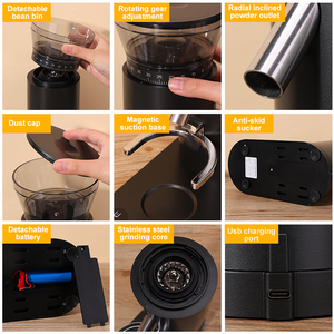 Rechargeable 2025 Conical Burr 60 Setting <strong>Compact</strong> &amp; Quiet Rechargeable Electric Espresso <strong>Coffee</strong> <strong>Grinder</strong> for Home Use / Outdoor - Product Image 5