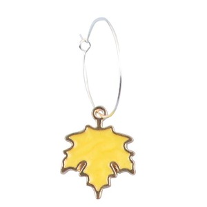 Maple Leaf Wine Glass Ring Metal Reusable Simple Style Drinkware Accessory - Product Image 4