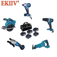EKIIV Kit d'outils électriques au lithium pour meuleuse d'angle professionnelle rechargeable Offre Spéciale sans fil