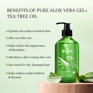 <span class=keywords><strong>Gel</strong></span> d'<span class=keywords><strong>aloe</strong></span> <span class=keywords><strong>vera</strong></span> OEM hydratant en profondeur, apaisant, pour le visage et le corps, après-soleil, réparation apaisante, soin de la peau rafraîchissant - Product Image 2